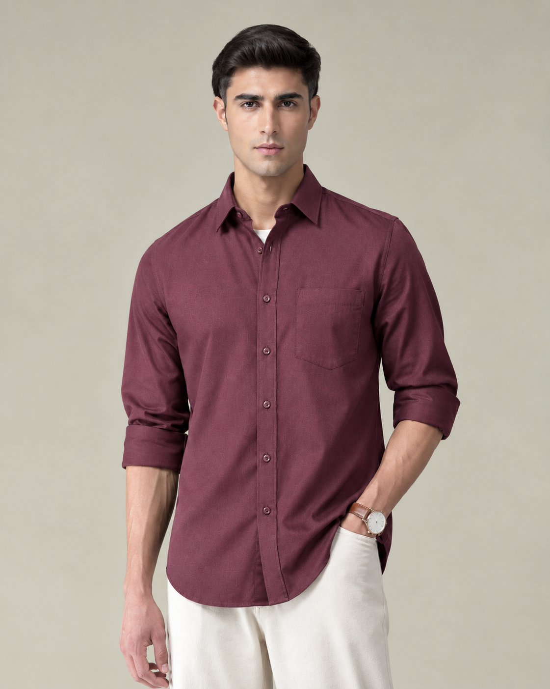 Dark maroon